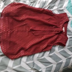 Burgandy and Gold Shirt